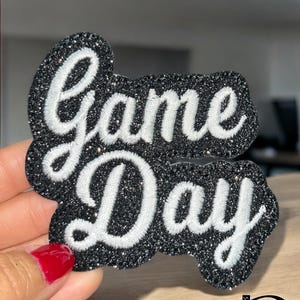 Game Day iron on patch