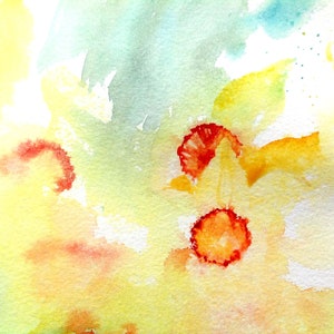 Instant download print at home step by step tutorial watercolour painting Lost and Found Daffodils art gift image 4