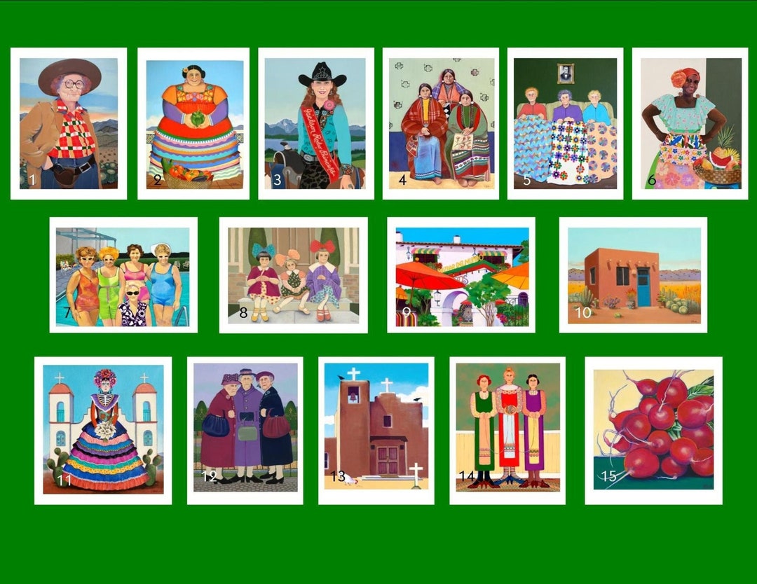 Colorful Fine Art Note Cards and Prints From Original Paintings/ Blank ...