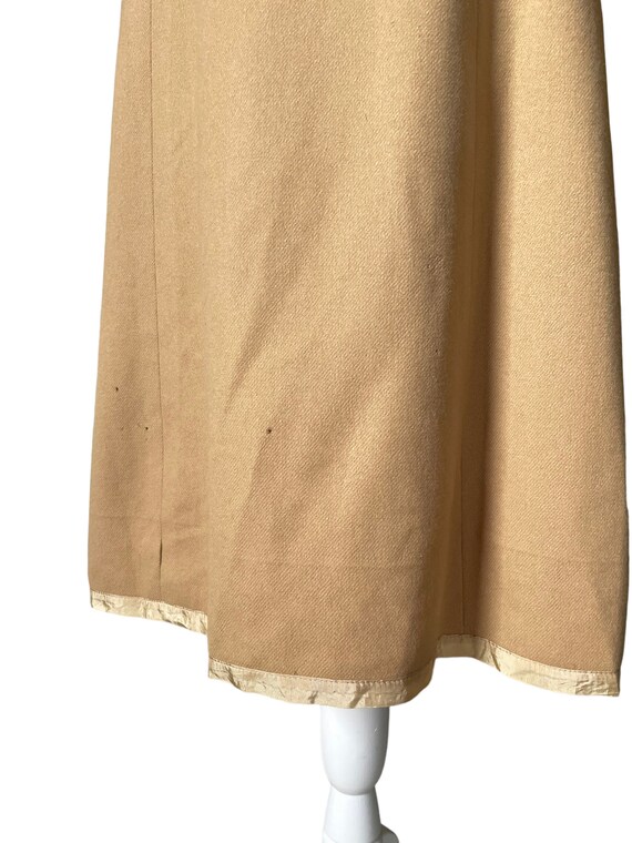 70s tan sheath belted dress | vintage tan paneled… - image 4