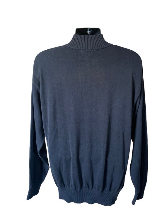 90s black coogi half zip knit sweater | vintage o… - image 7