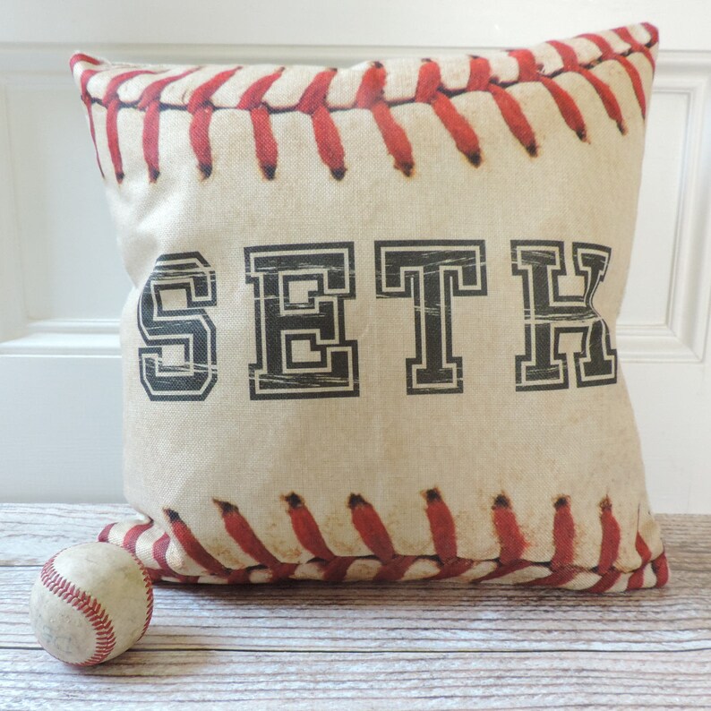 Personalized Sports Pillowcover Pillow Baseball Softball Etsy