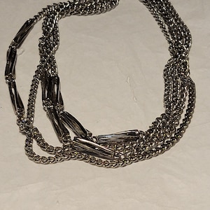 Vintage Silver Chain Link Necklace