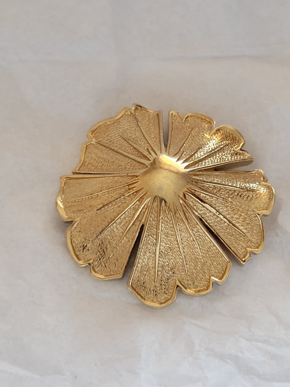 Vintage Gold Dome Shaped Metal Flower