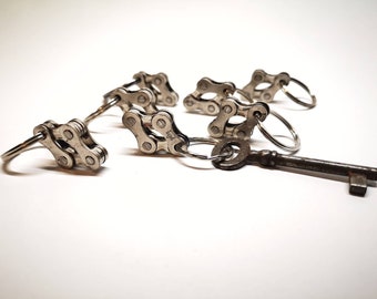 Recycled Upcycled Bicycle Chain Keyring