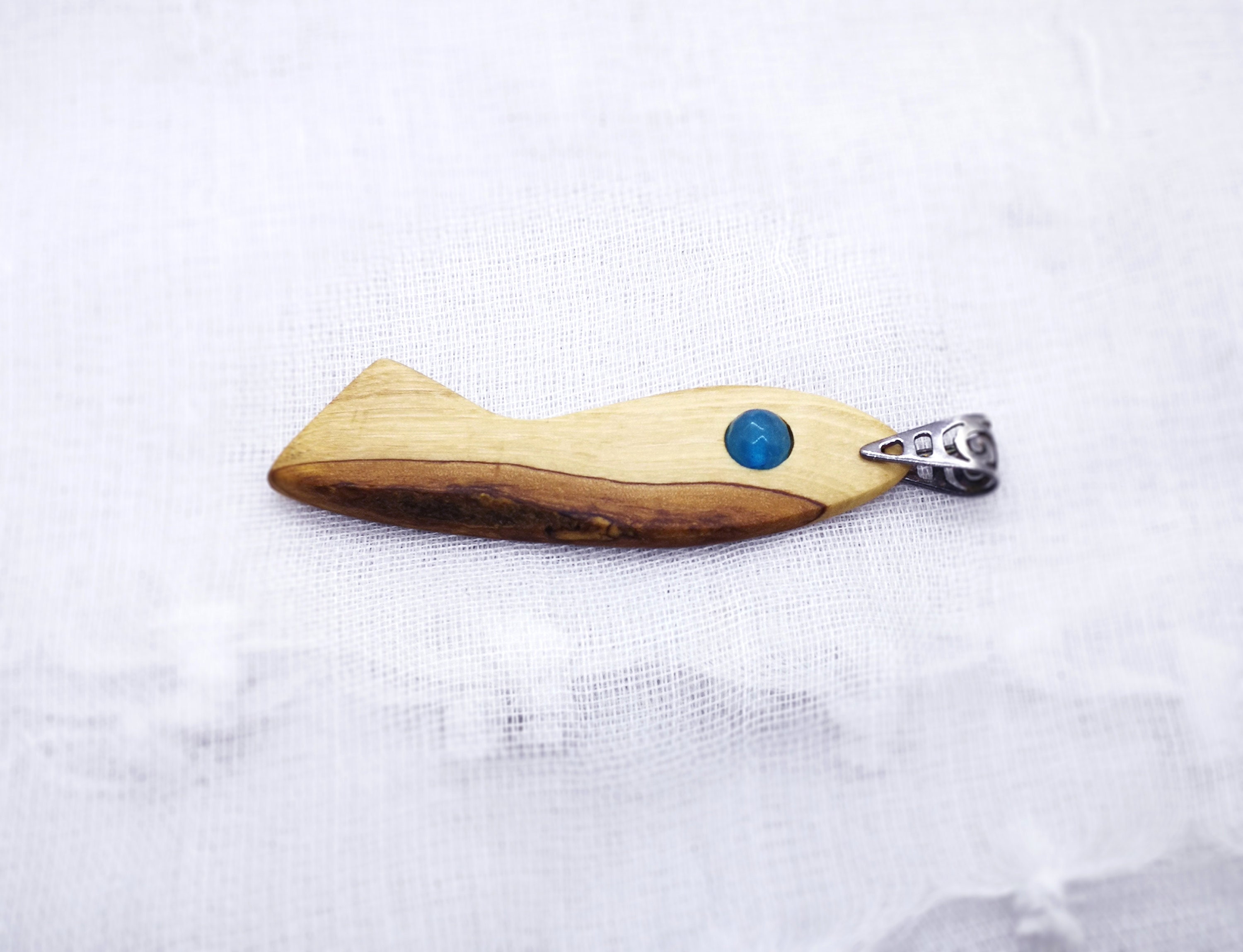 Blue Planet Collection Pendant, Charity Jewelry, Blue Agate Necklace ...