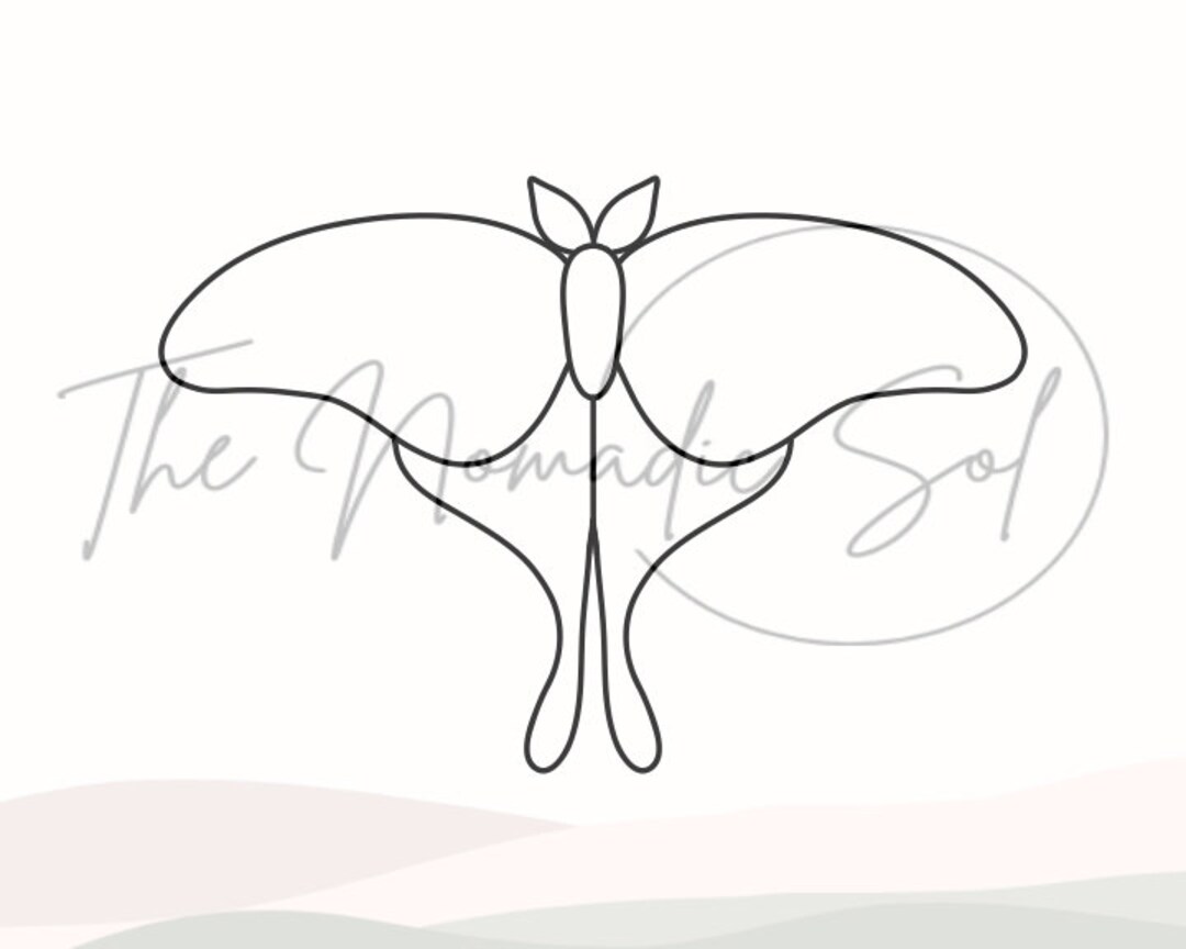 Luna Moth Pattern Stained Glass PDF PNG JPG Digital File - Etsy