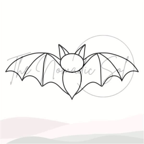 Bat Pattern Stained Glass PDF Digital File