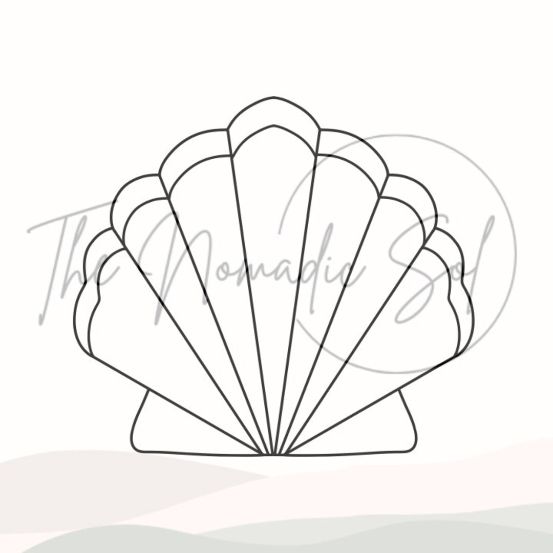 Seashell Pattern Stained Glass PDF Digital File - Etsy