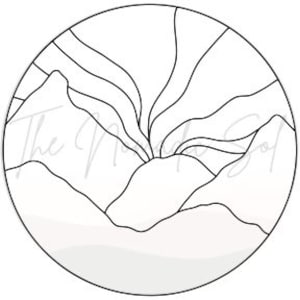 Northern Lights Pattern Stained Glass PDF Digital File