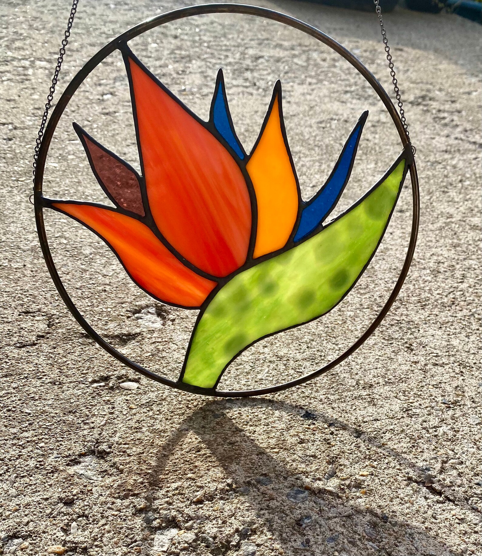Bird of Paradise Pattern Stained Glass PDF Digital File - Etsy