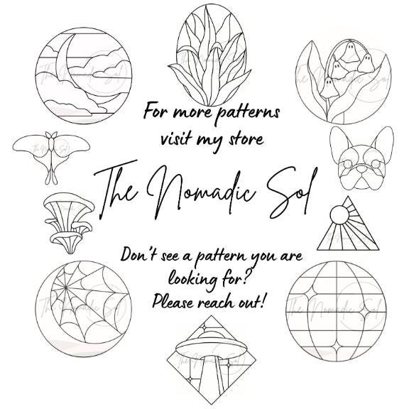 Staked Pattern Plant Stake Pattern Bundle Stained Glass PDF PNG JPG Digital File - Etsy