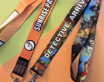 Disco Elysium Themed Fabric Lanyards