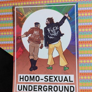 Disco Elysium Homosexual Underground HarryKim A5 Art Print