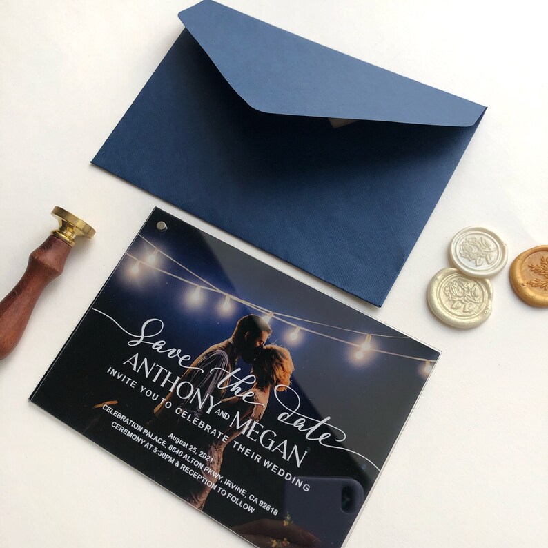 Vellum Foil Wedding Invitation Invitations Set Wedding Etsy