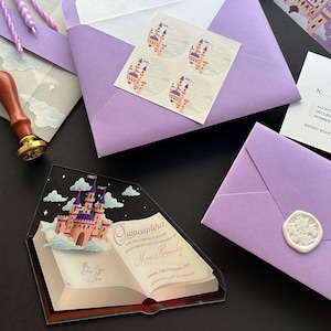 Castle Birthday Invitation Cinderella Acrylic Invitation - Etsy