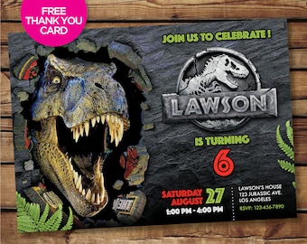 jurassic park invite etsy jurassic park invitations