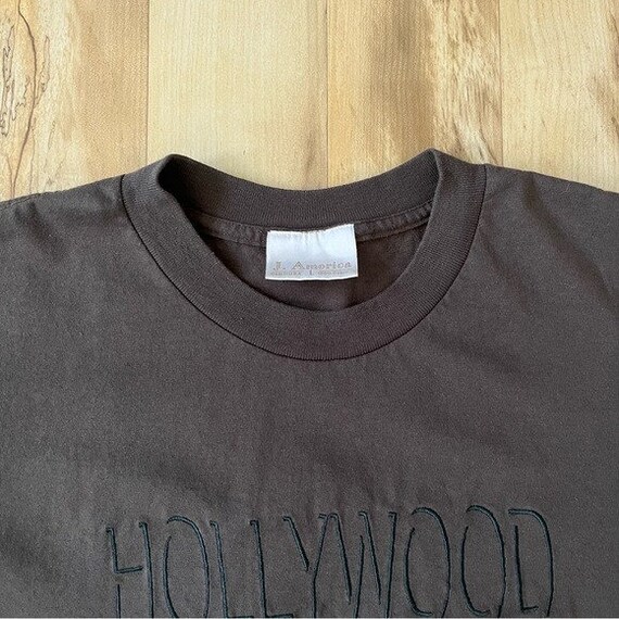 Vintage Hollywood California T-shirt Men's Size L… - image 9