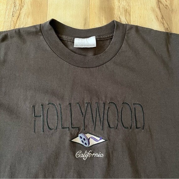 Vintage Hollywood California T-shirt Men's Size L… - image 5