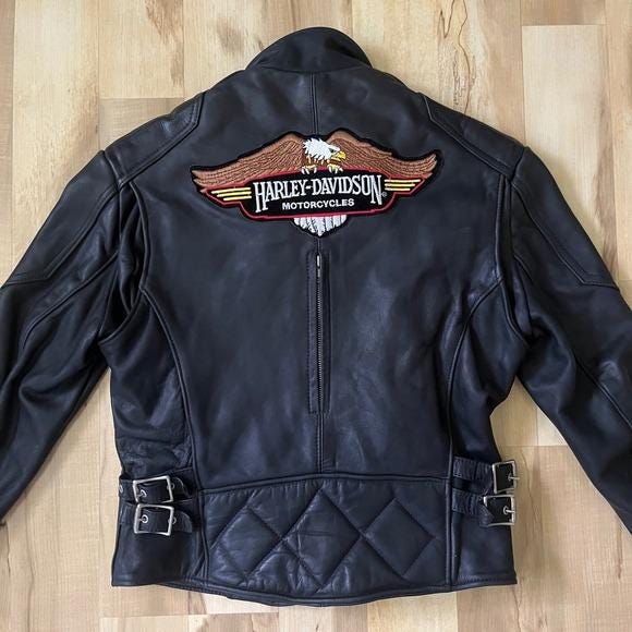 Womens Large Harley Davidson Leather Jacket - Etsy