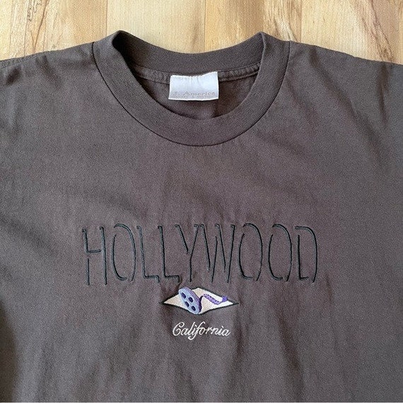 Vintage Hollywood California T-shirt Men's Size L… - image 4