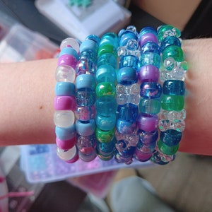 Mermaid Kandi Bracelets | mermaid jewelry | fairy kei | decora kei | kawaii aesthetic | harajuku | scenecore