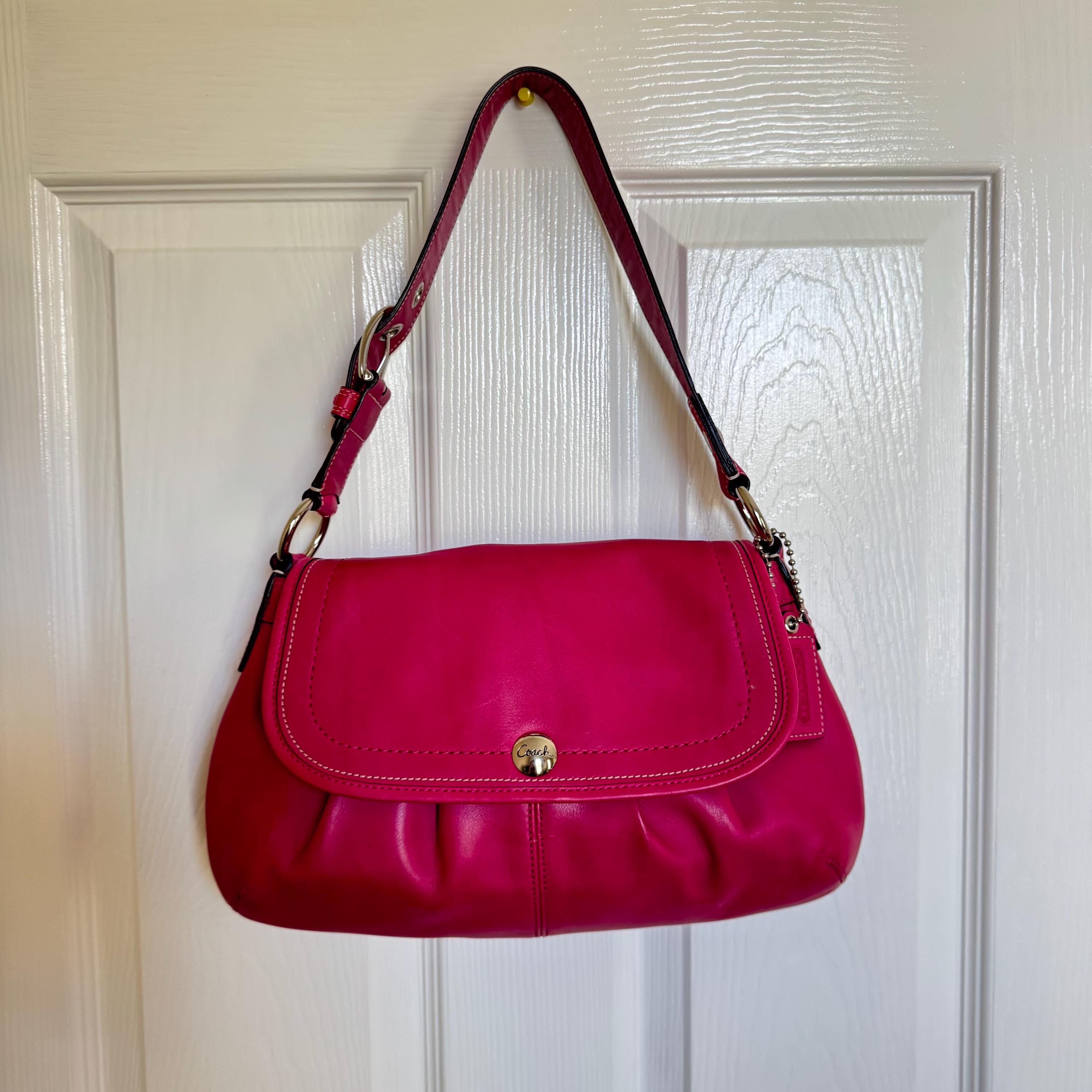 ⬛希少カラー⬛COACH SOHO オールレザー ショルダーバッグ ピンク Coach Pink Soho - Etsy