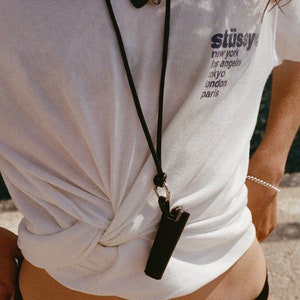 Étui à briquet Sych Studio, collier pour briquet, étui en cuir fait main avec tondeuse