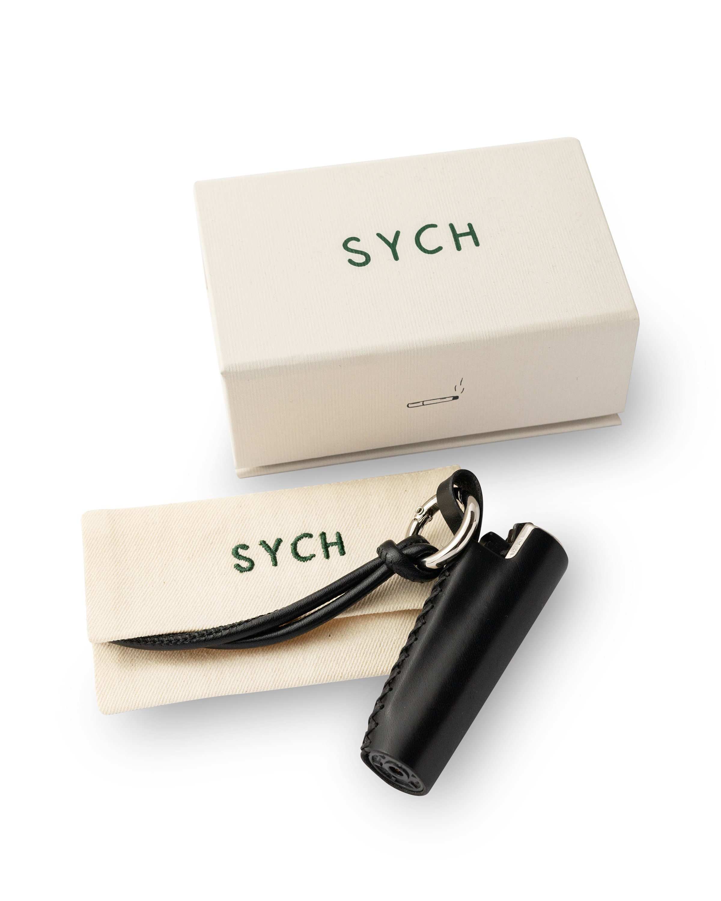 Lighter Case Sych Studio, Lighter Necklace, Handmade Leather