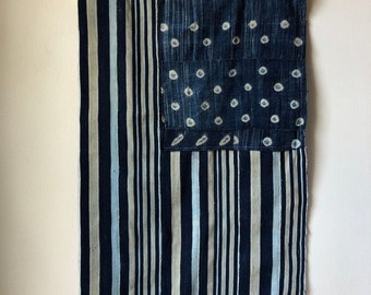 Vintage Indigo American Flag - Two Sizes Available