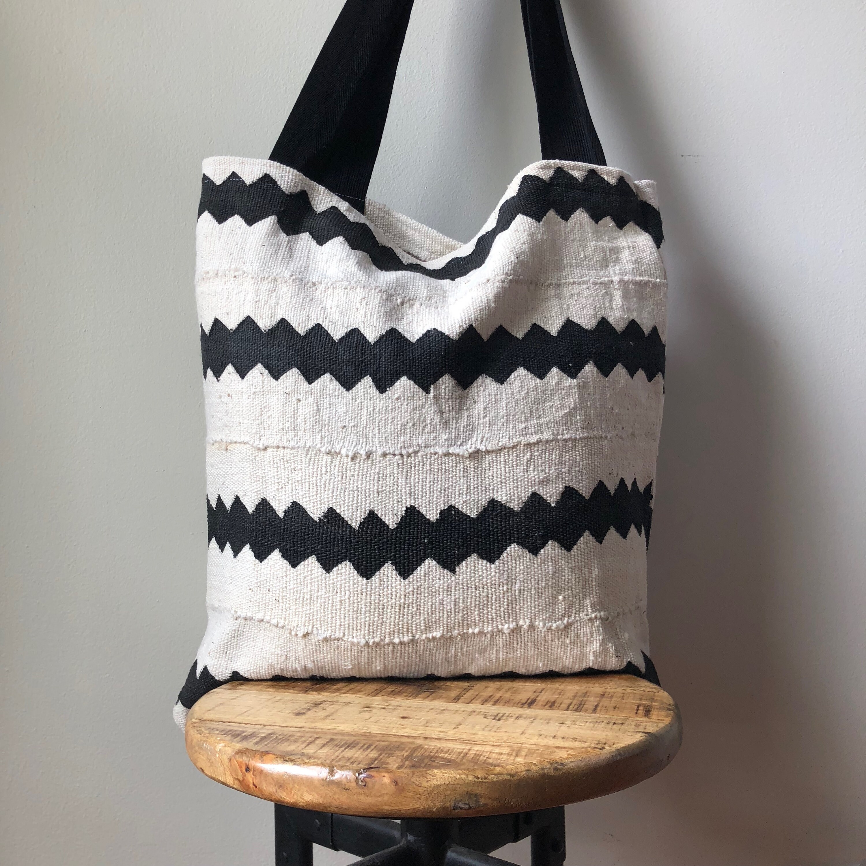 African Mudcloth Tote Bag Canvas Bag 18x20 - Etsy