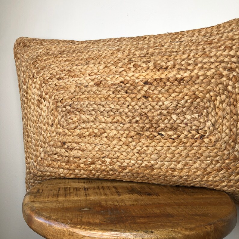 Seagrass and Raffia Jute Braided Pillow Cover 20 Inch or 16 X Etsy