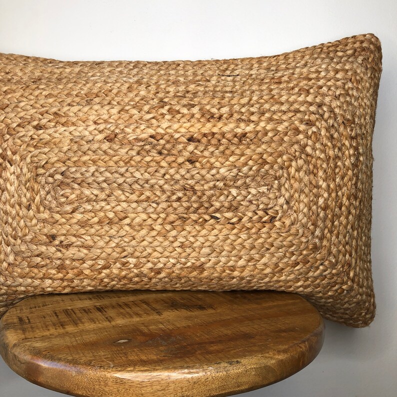 Seagrass and Raffia Jute Braided Pillow Cover 20 Inch or 16 X Etsy