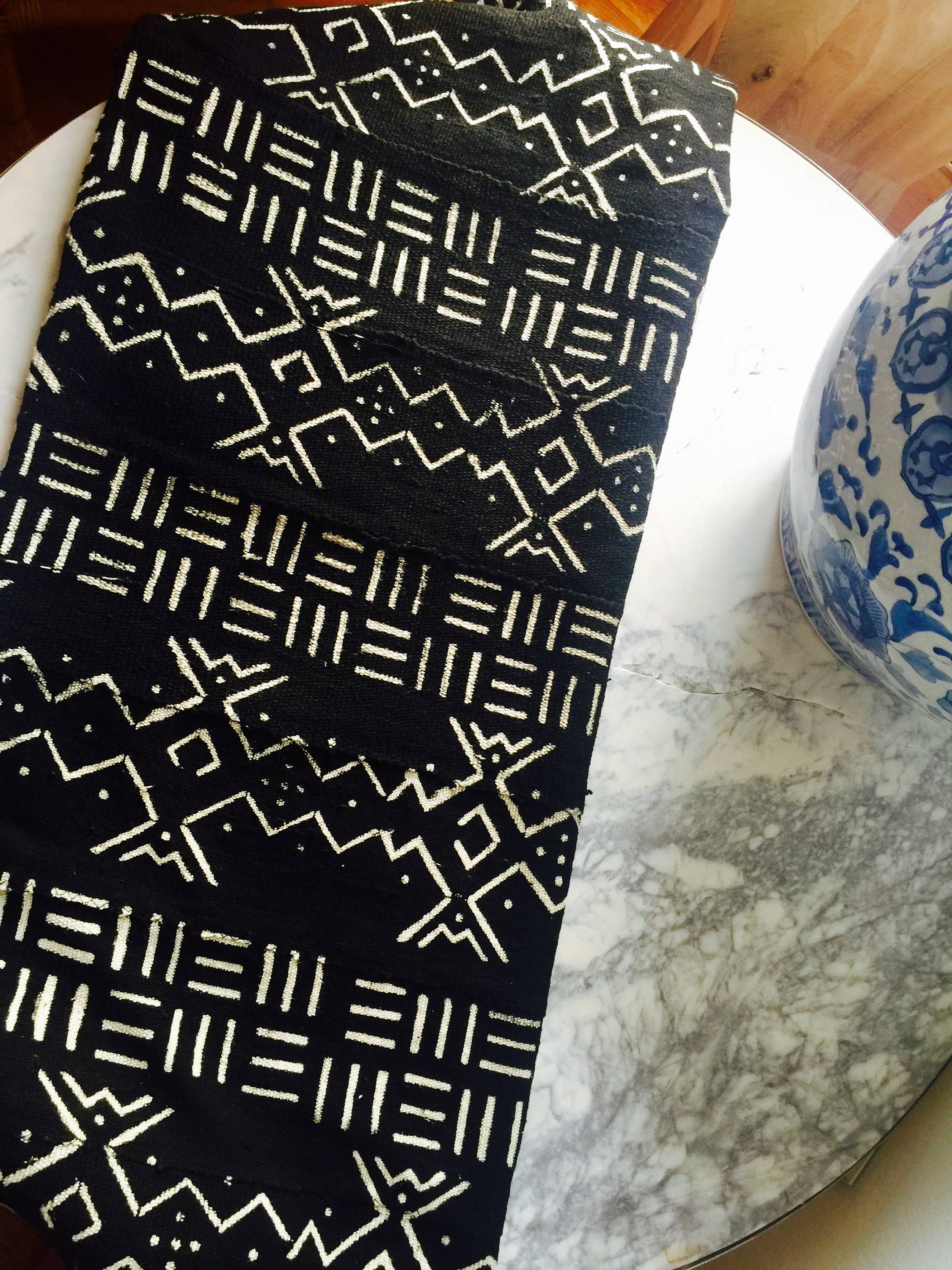 Vintage African Mud Cloth Amazing Textile White and Black Etsy