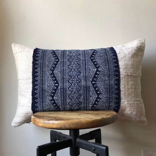 Indigo Throw Pillow Etsy