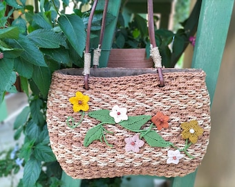 Arredare Borse In Paglia Con Fiori Emanuela Biffoli Borsa In