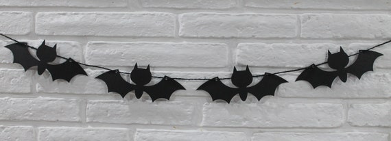 Bat Banner, halloween banner, bat garland, halloween garland, vampire banner, bat decorations, bat themed party, Il_570xn