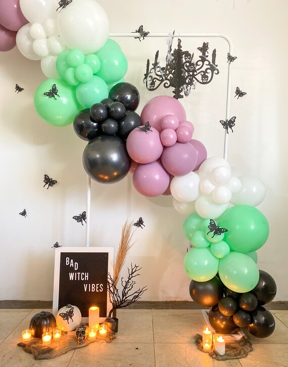 Diy balloon garland Kit, halloween balloons, halloween diy balloon kit, color blocking balloon garland, Diy balloon arch kit Il_570xn