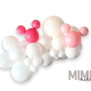 DIY Minnie Mouse balloon kit, balloon kit, minnie balloons, mickey balloon kit, mickey mouse party, minnie mouse balloons, mouse balloon