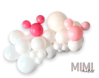 DIY Minnie Mouse balloon kit, balloon kit, minnie balloons, mickey balloon kit, mickey mouse party, minnie mouse balloons, mouse balloon