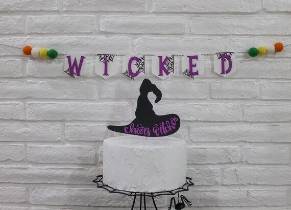 Halloween garland, Wicked garland, wicked banner, wicked witch, halloween banner, wicked, halloween party, halloween party decorations Il_570xn