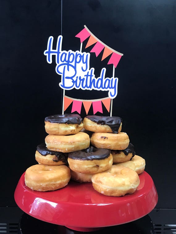 Happy Birthday Cake Topper / Circus Happy Birthday Cake Topper / Circus Theme Party / Circus Themed Decor Il_570xn