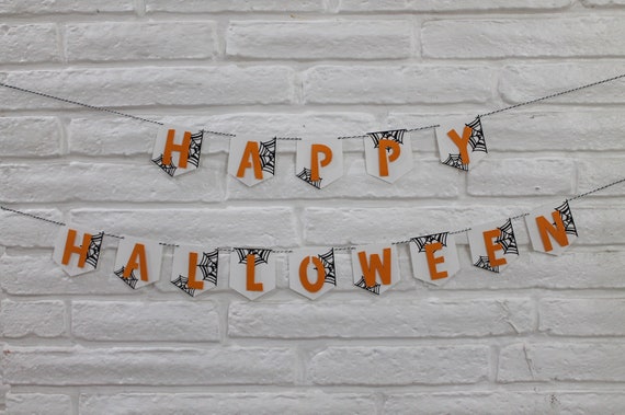 Halloween garland, halloween banner, fall garland, fall decor, halloween party, halloween party decorations, halloween decoration, halloween Il_570xn