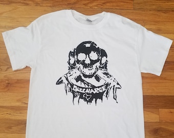 Discharge Band T-shirt: Vintage 80s Hardcore Punk Style - Etsy
