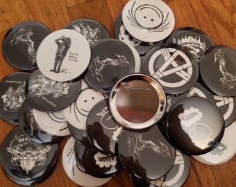 3 INCH PUNK BUTTONS