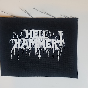 Hell Hammer Cloth Patch
