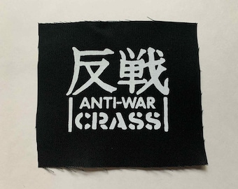 Crass - Anti-War Cloth Patch