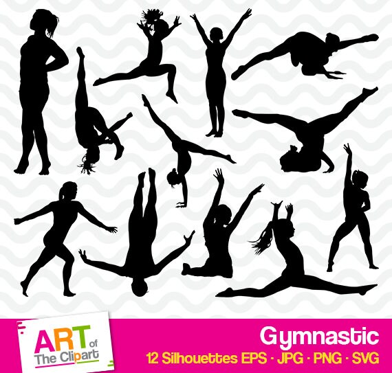 Download Gymnastics Silhouettes SVG Files for Cricut and Cameo ...