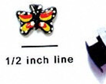 Mini Butterfly Croc Charm: Hand-Painted Clog Shoe Decoration