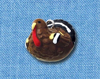 3-D Turkey Charm: Resin Thanksgiving Jewelry Making
